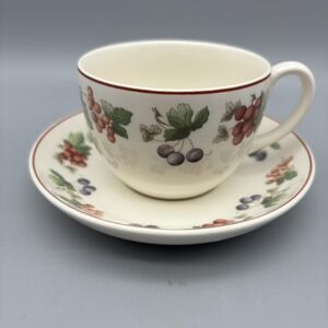 Vintage Wedgwood Queens Ware Provence Pattern‎ Tea Cup & Saucer